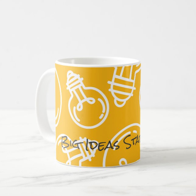 Light Bulbs BIG IDEAS STARTEN HIER Tasse (Vorderseite Links)