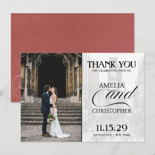 Light Burgundy New York City Passport Dankeskarte