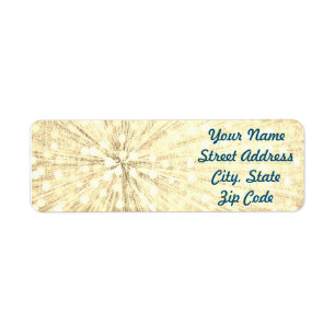 Light Burst Rücksendeadressen-Aufkleber