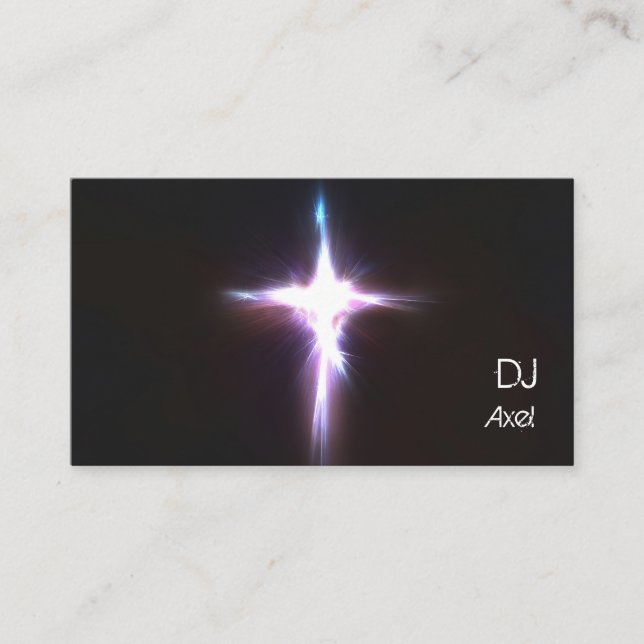 Light Burt DJ Business Card Visitenkarte (Vorderseite)