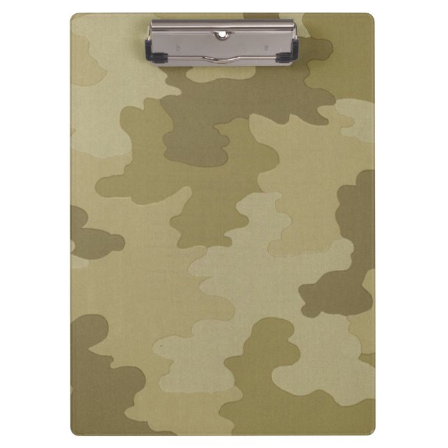 Light Camouflage Clipboard Klemmbrett (Vorderseite)