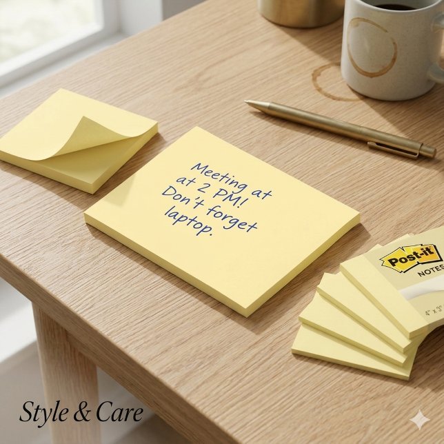 Light Canary Simple 4 Zoll x 3 Zoll Post-it Klebezettel (Light Canary Simple 4 x 3 Post-it Notes)