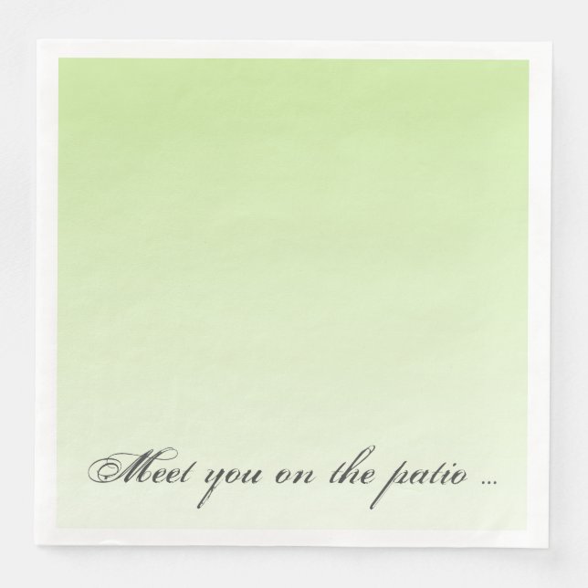 Light Celery Green Patio Serviette (Vorderseite)