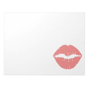 Light Coral Lipstick Notizblock