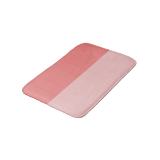 Light Coral und Baby Pink Badematte
