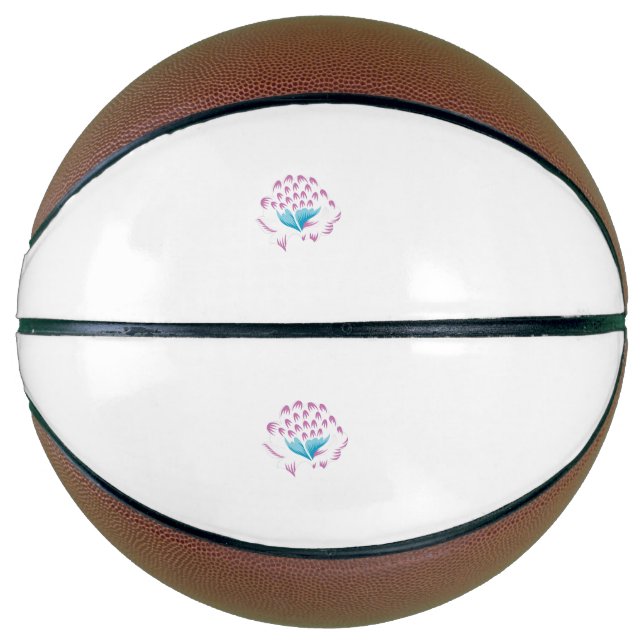 Light Cornflower Blue, Sky Megenta, Girly Basketball (Vorderseite)
