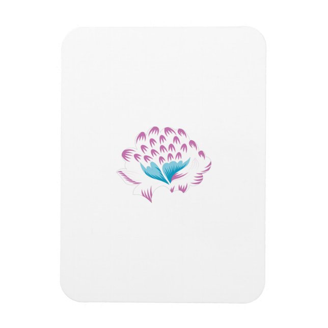 Light Cornflower Blue, Sky Megenta, Girly Magnet (Vertikal)
