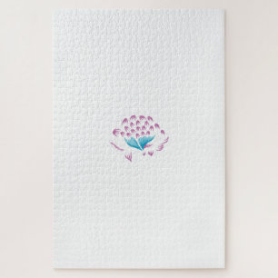 Light Cornflower Blue, Sky Megenta, Girly Puzzle
