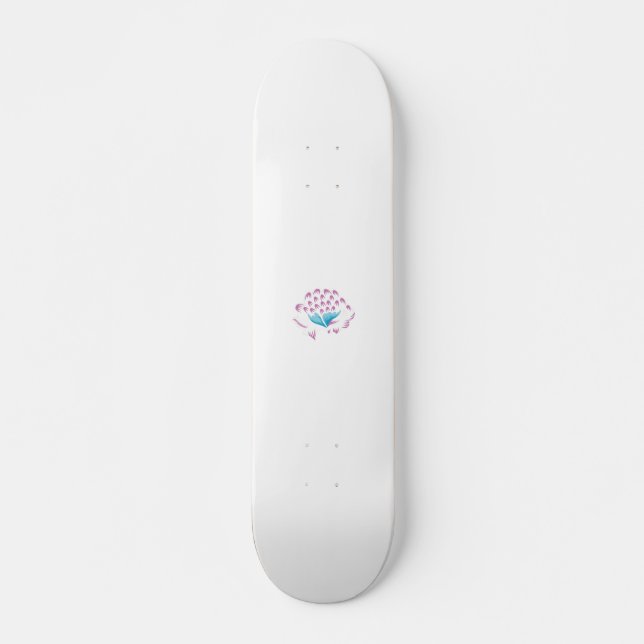 Light Cornflower Blue, Sky Megenta, Girly Skateboard (Vorne)