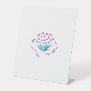 Light Cornflower Blue, Sky Megenta, Girly Sockelschild