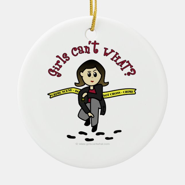 Light CSI Detection Keramik Ornament (Vorne)