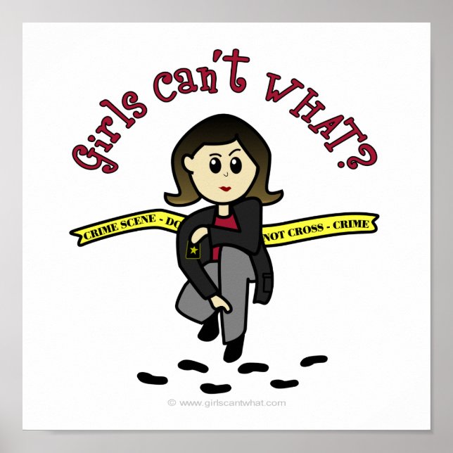 Light CSI Girl Poster (Vorne)