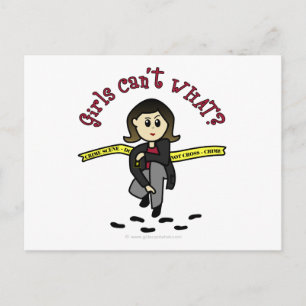 Light CSI Girl Postkarte