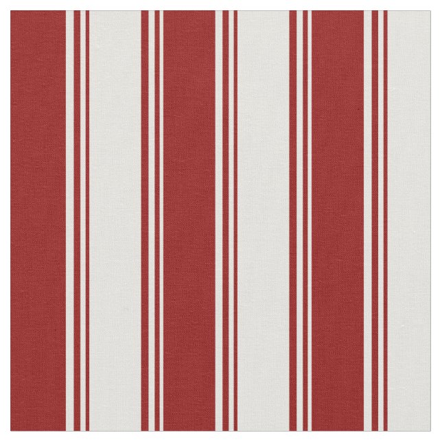 Light Cyan and Dark Red Striping/Linke Pattern Stoff (Nahaufnahme)