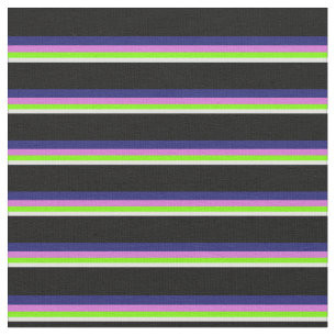 Light Cyan, Green, Orchid, Midnight Blue & Black Stoff