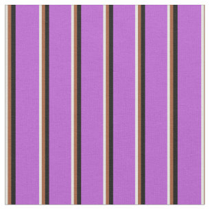 Light Cyan, Sienna, Black und Orchid Muster Stoff