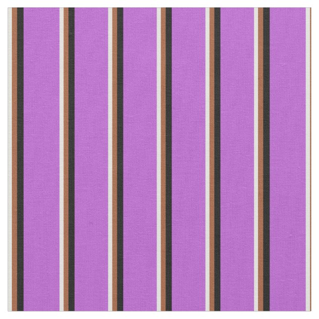 Light Cyan, Sienna, Black und Orchid Muster Stoff (Nahaufnahme)