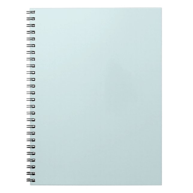 Light Cyan Solid Schlicht Color Notizblock (Vorderseite)