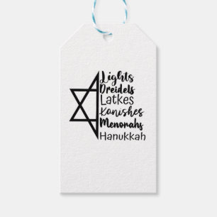 Light Dreidel Latke Kanish Menorah Hanukkah Geschenkanhänger