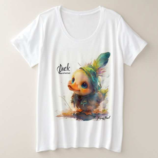 Light Duck About & Find Out Plus Shirt (Design vorne)