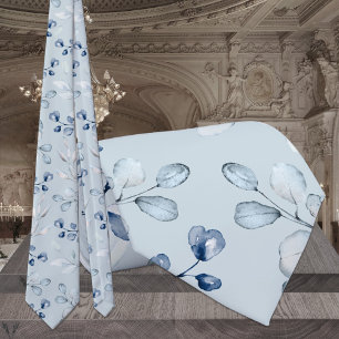 Light Dusty Blue Eukalyptus Greenerity Wedding Krawatte