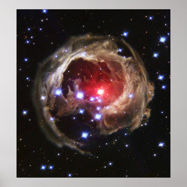 Light Echo beleuchtet Staub um Supergiant Star Poster (Vorne)