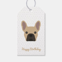 Light Fawn French Bulldog Birthday Geschenkanhänger