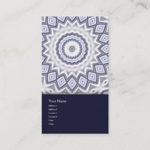 Light Flake Mandala Business Card Visitenkarte