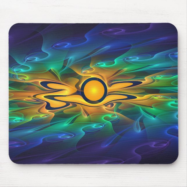 'Light Flame Abstrakt 163' Mousepad (Vorne)