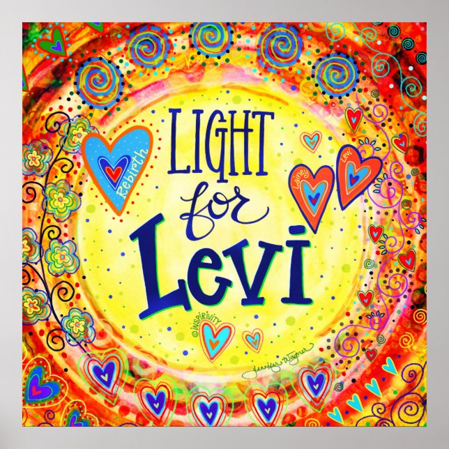 "Light for Levi" Inspirivity Poster (Vorne)