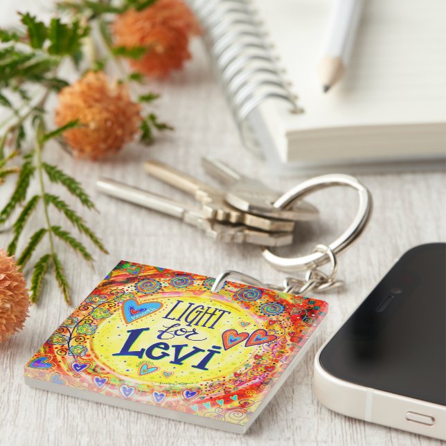 "Light for Levi" Inspirivity Schlüsselanhänger (Vorderseite rechts)