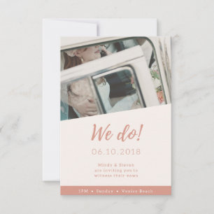 Light Foto Beach Hochzeitsportrait Dankeskarte