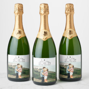 Light Foto SAVE THE DATE Flaschenetikett