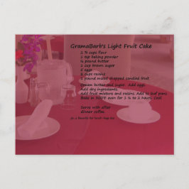 Light Fruchtkuchen Postkarte