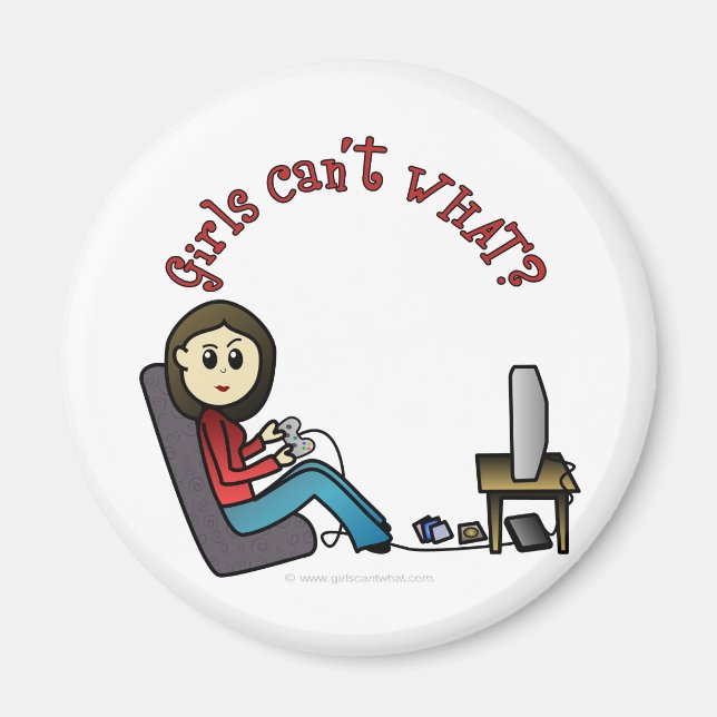 Light Gamer Girl Magnet (Vorne)