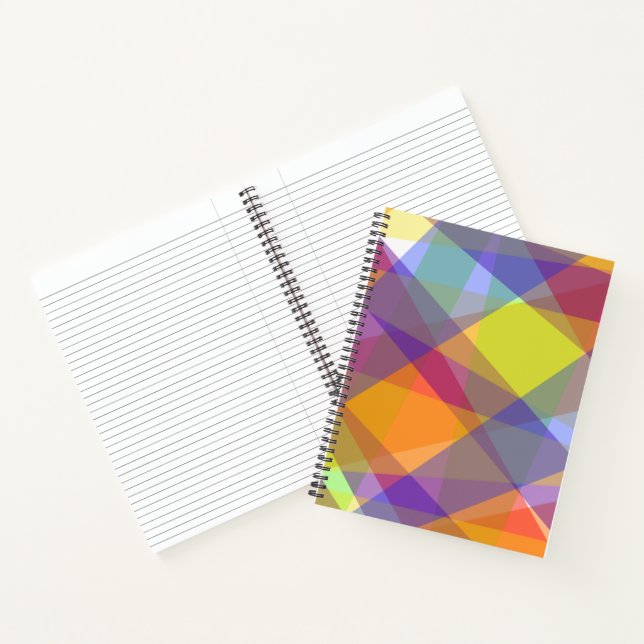 Light Geometric - Notebook Notizbuch (Innenseite)