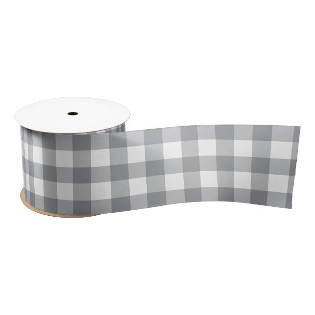Light Gingham Satinband (Spule)