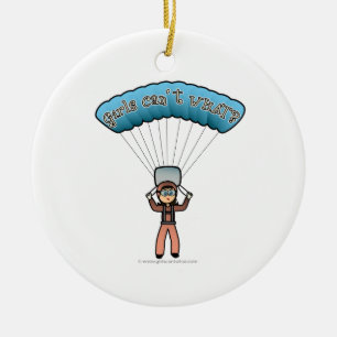 Light Girl Sky Diver Keramikornament