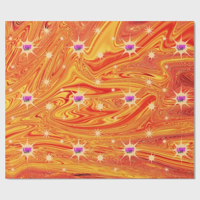 LIGHT Glanz – Ein Design, das leuchtet Geschenkpapier (Flach)