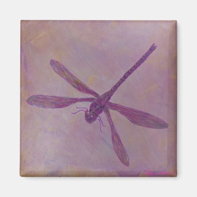 Light Glitzern Dragonfly Magnet (Vorne)