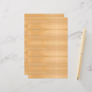 Light Gold Holz Grain Look Warme Farben Art Statio Briefpapier