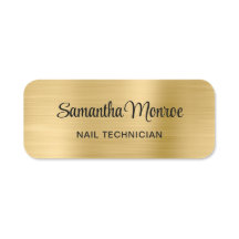 Light Gold Ombre Metallic Style Foil