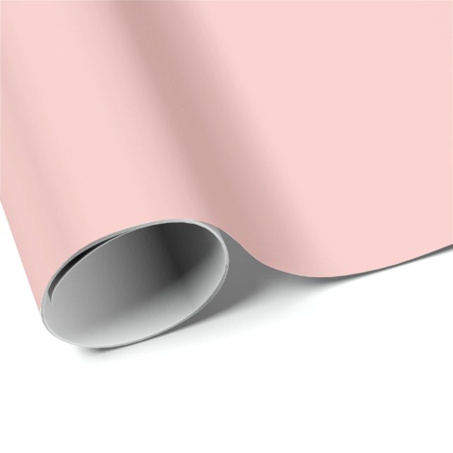 Light Gossamer Pink, Solid Color Pastellrosa Geschenkpapier (Rolleneckpunkt)