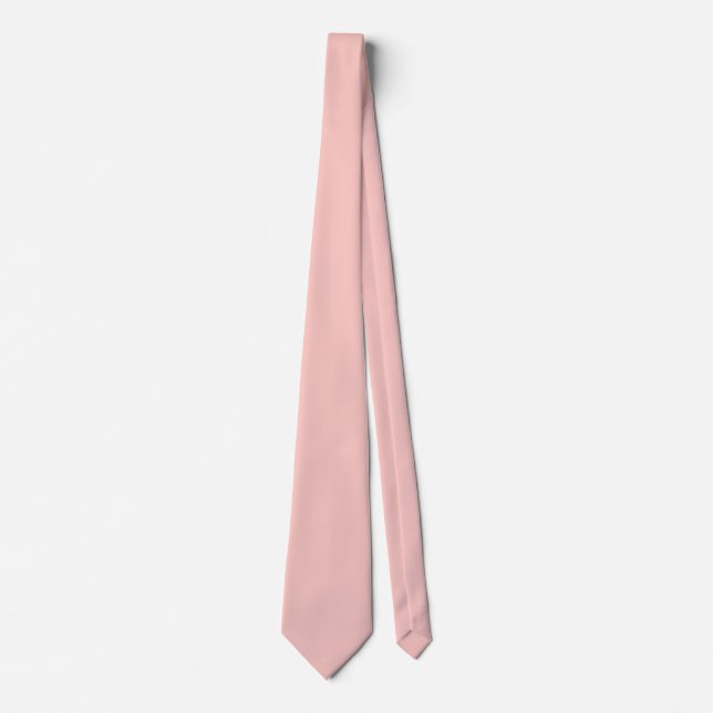 Light Gossamer Pink, Solid Color Pastellrosa Krawatte (Vorderseite)