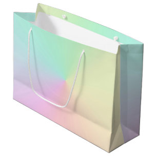 Light Gradient Ombre Rainbow Pastel Ästhetik Große Geschenktüte