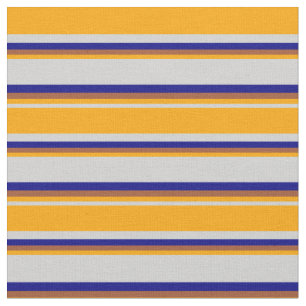 Light Grau, Orange, Sienna & Blue Lines Stoff