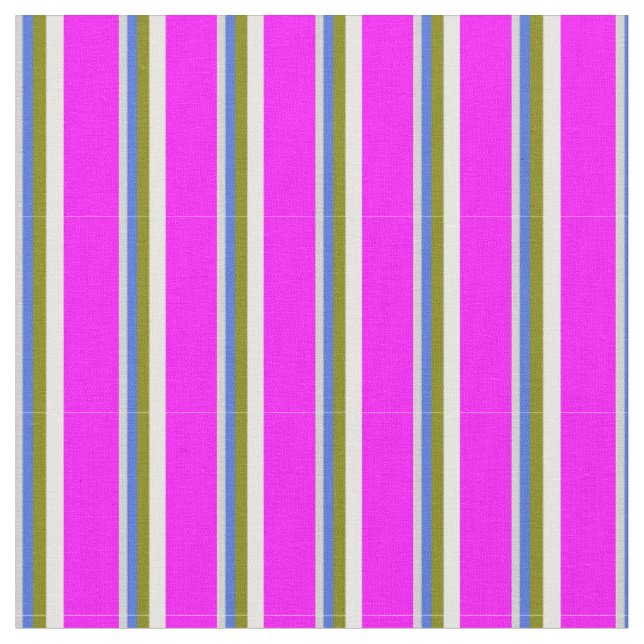 Light Grau, Royal Blue, Green, Mint Cream, Fuchsia Stoff (Nahaufnahme)