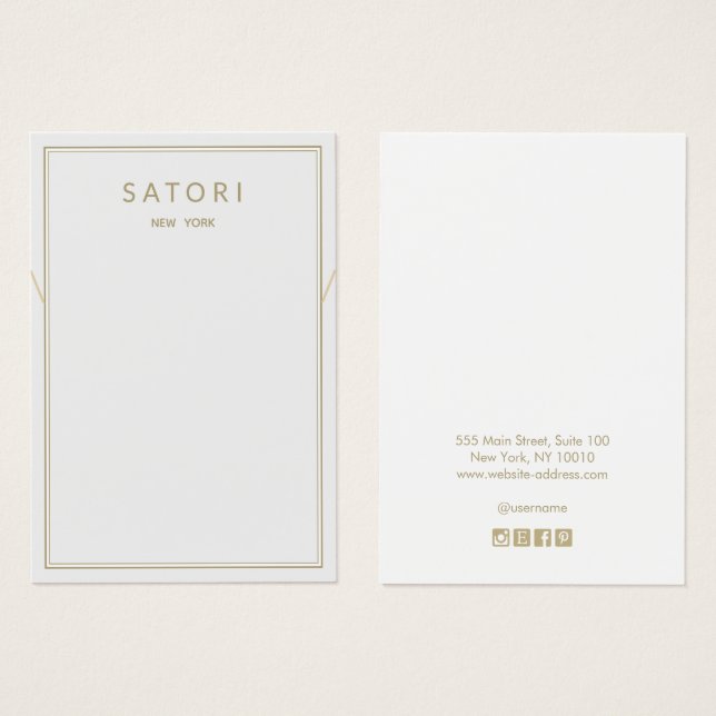 Light Gray Border Necklace Bracelet Display (Vorne & Hinten)