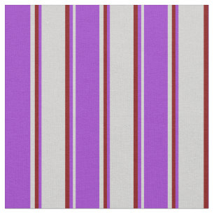 Light Gray, Dark Orchid und Maroon Lines Stoff