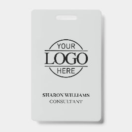 Light Gray Employee ID mit dem Logo für kundenspez Ausweis